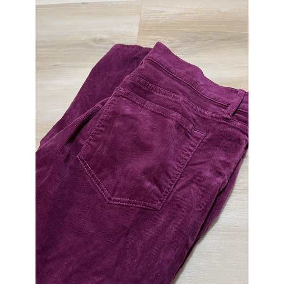 LOFT Pants - Loft Women's Corduroy Pants High Rise Skinny Petite Size 8 Petite Wine Purple